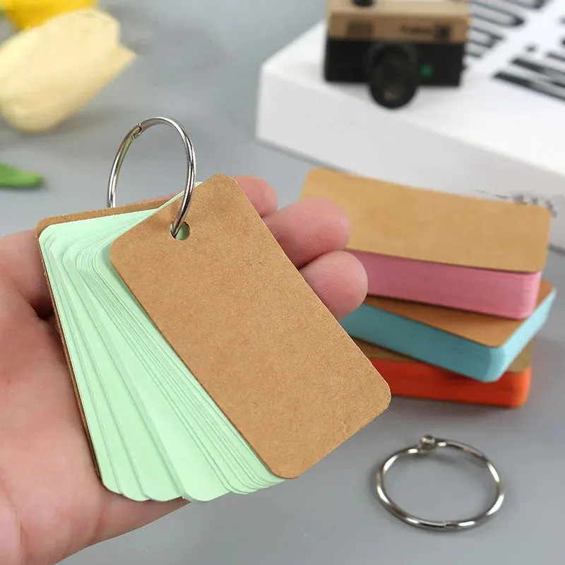 Loose-Leaf Blank Index Cards