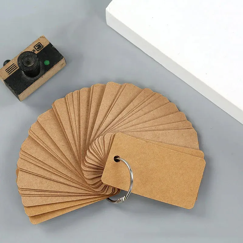 Loose-Leaf Blank Index Cards