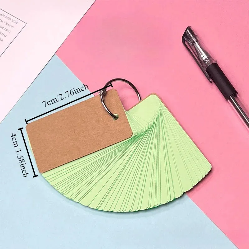 Loose-Leaf Blank Index Cards