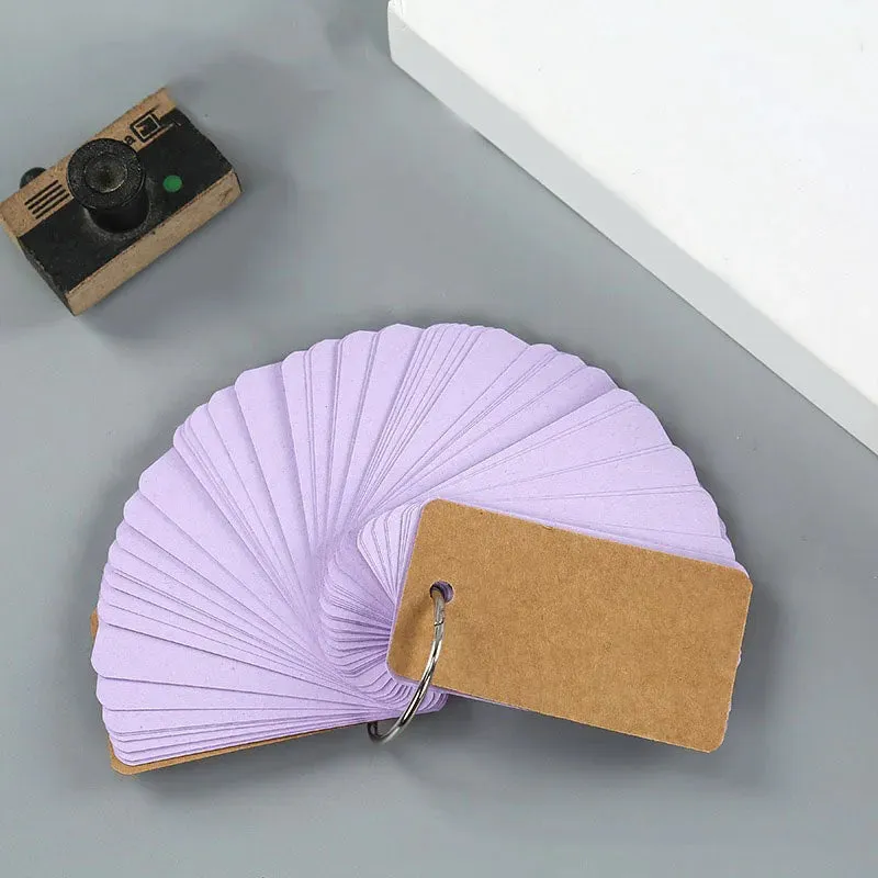 Loose-Leaf Blank Index Cards