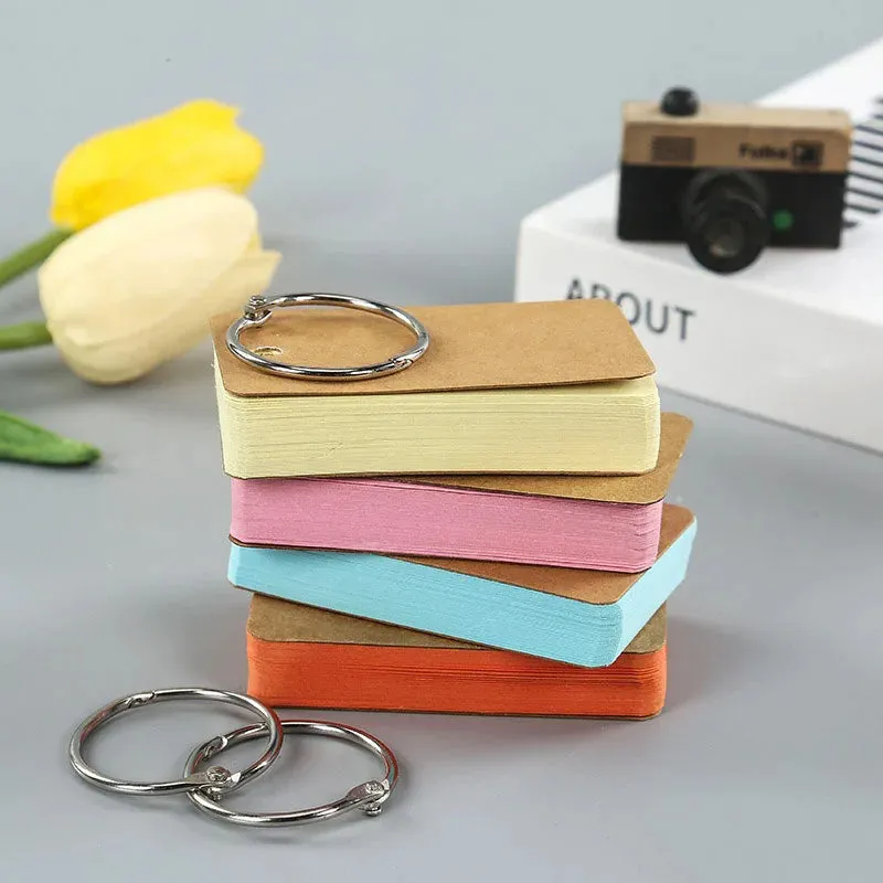 Loose-Leaf Blank Index Cards