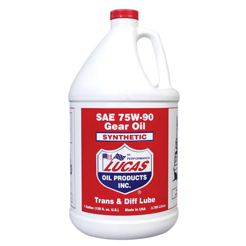 Lucas Oil Products Transmission and Differential Gear Oil 75W90 Synthetic 1 gal - Set of 4