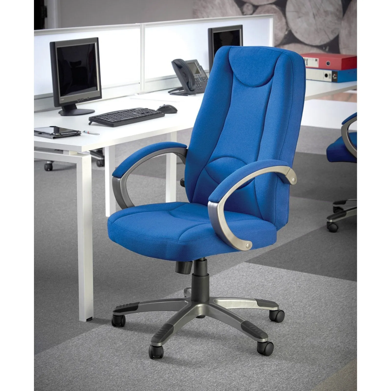 Lucca high back fabric managers chair