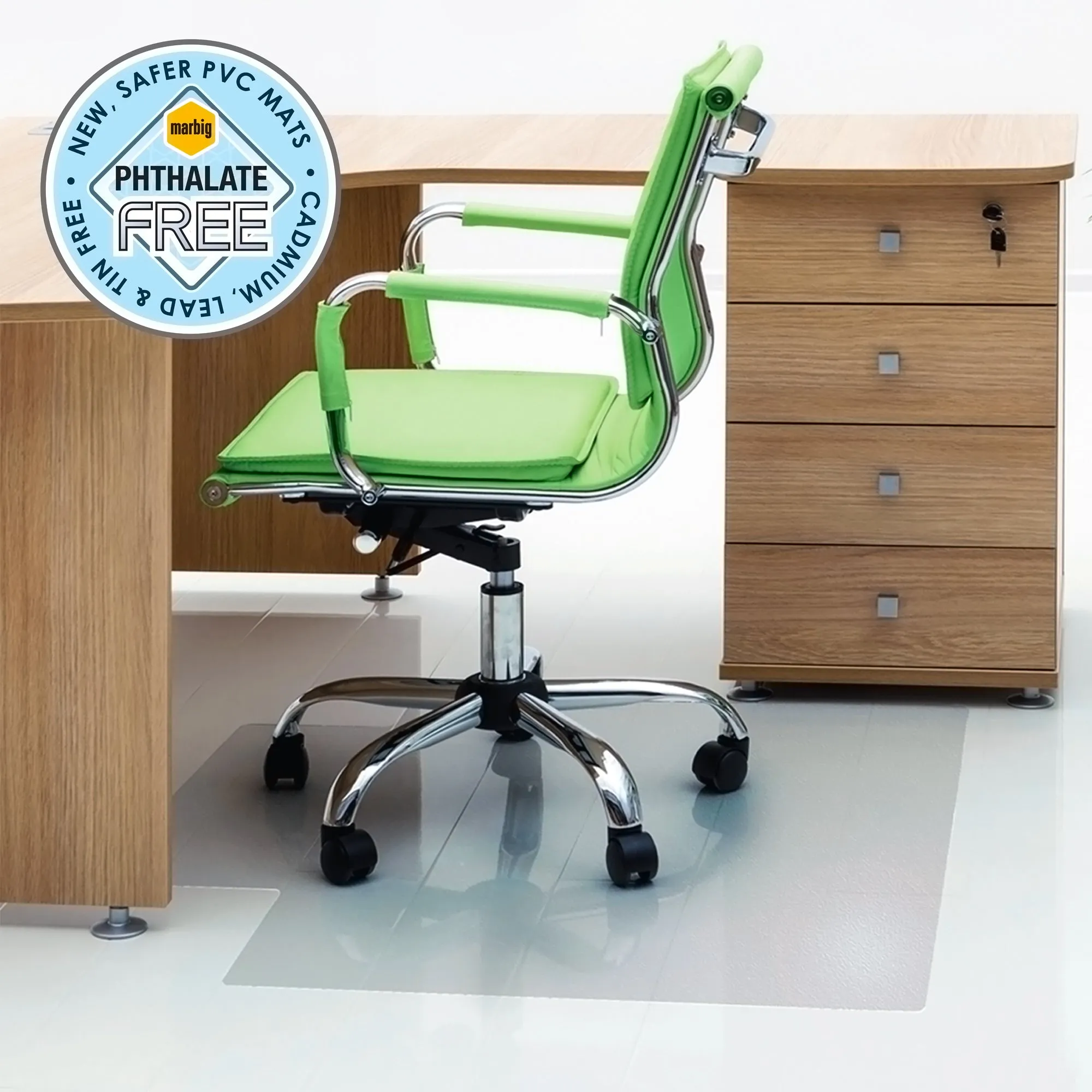 Marbig Hard Floor & Tiles Chairmat 1140 x 1340mm