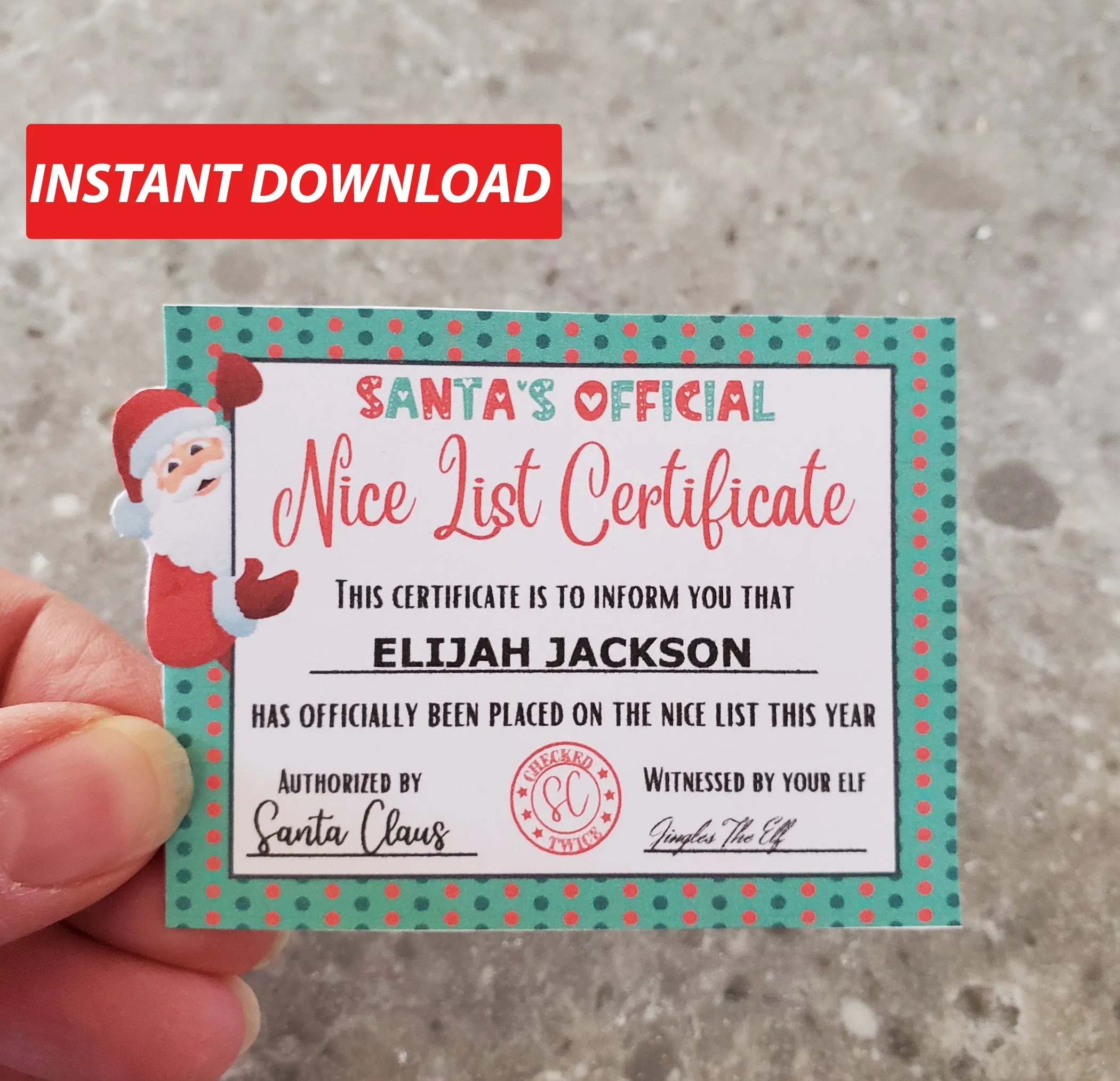 Mini Printable Christmas Elf Letters Bundle of 5