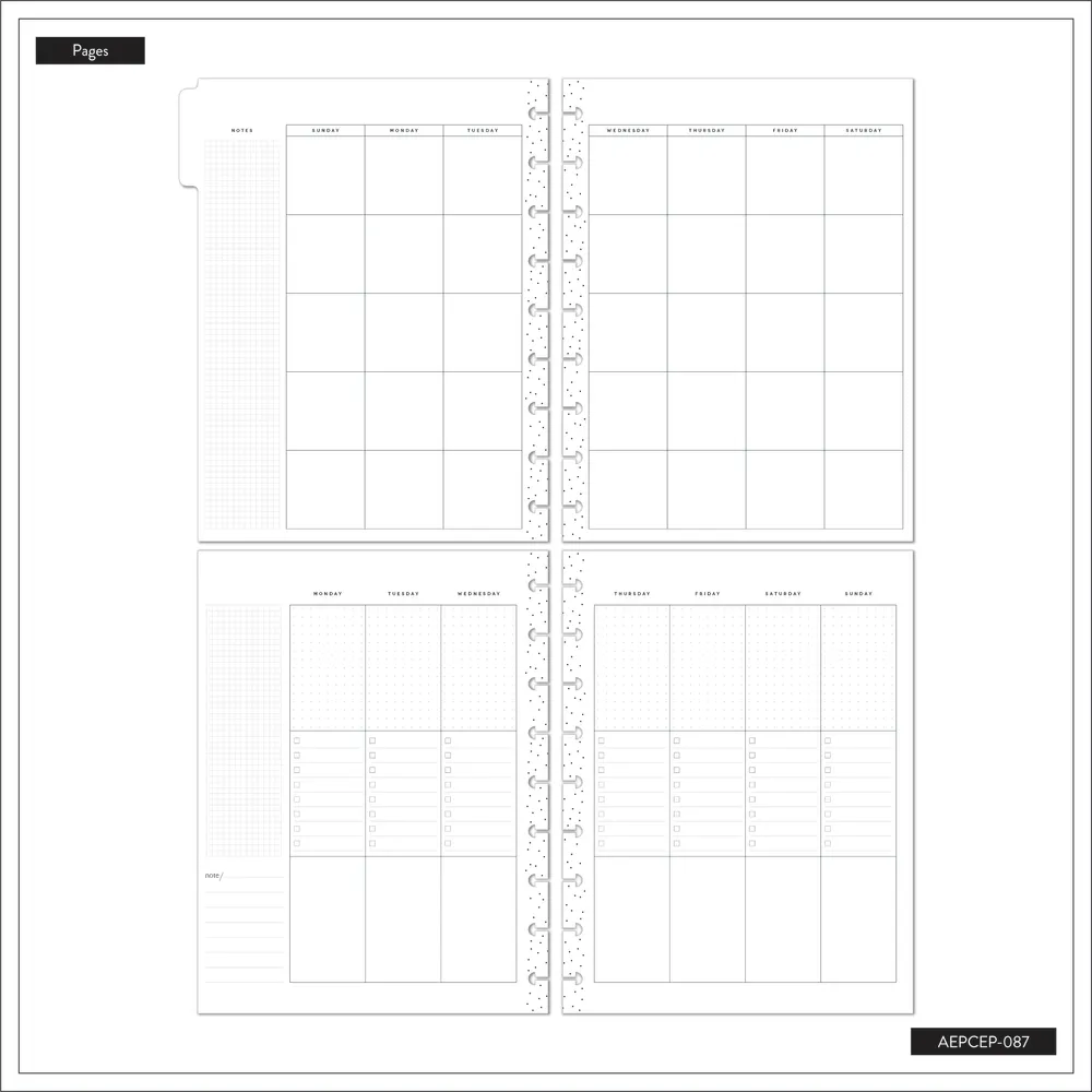 Miss Maker - Classic Checklist Extension Pack - 4 Months