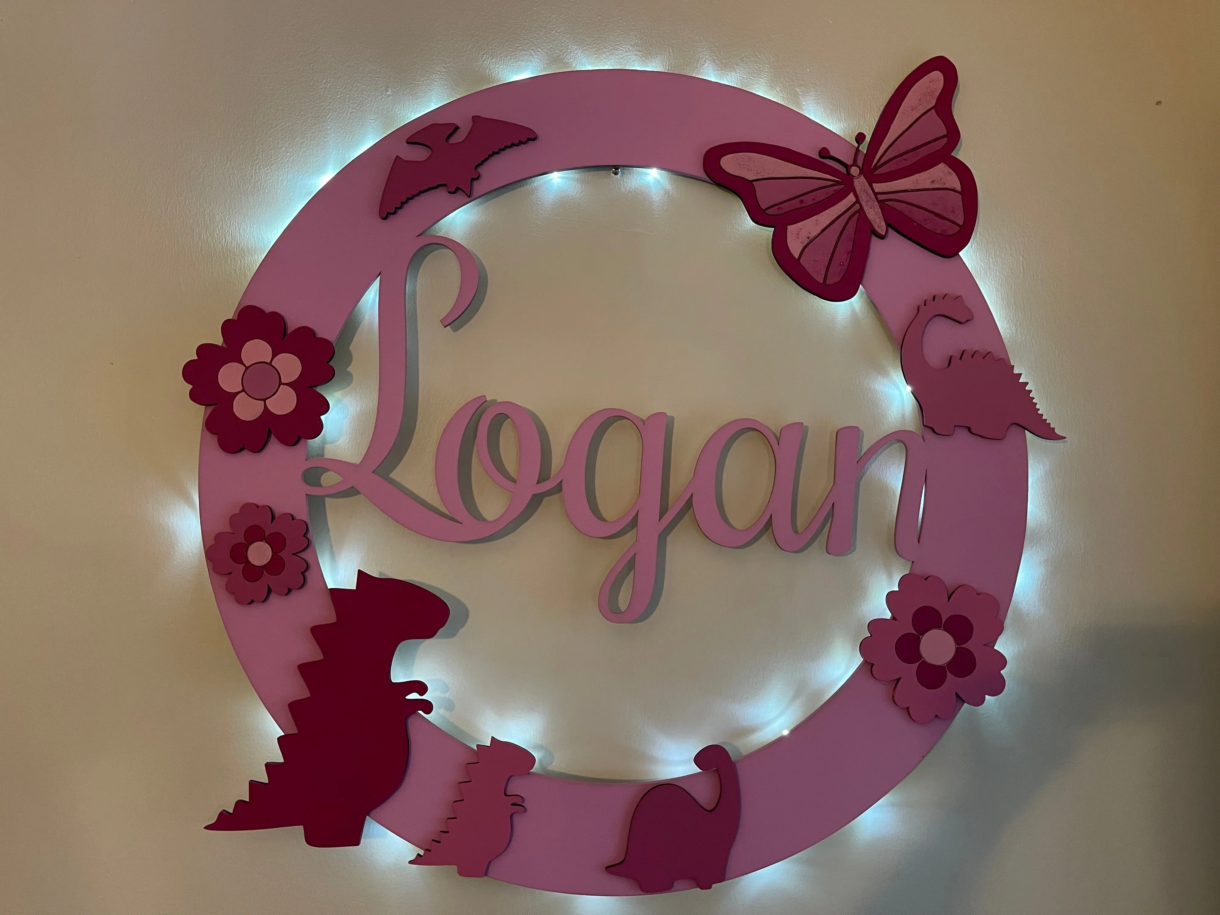 Name Board, Circle Design with Name in Middle