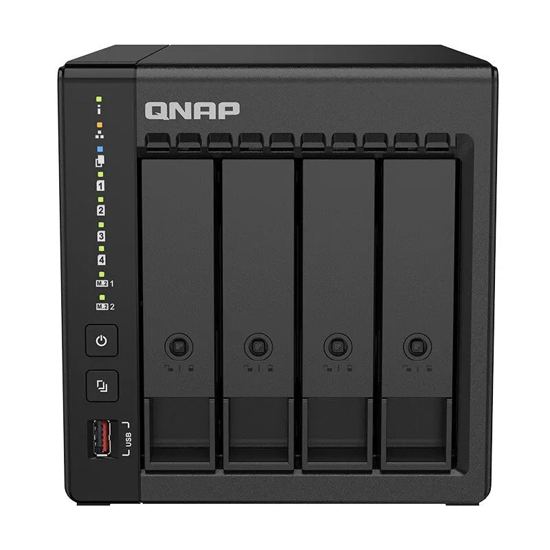 Network storage QNAP TS-466C, 4 bays, 8 GB, 4 disks x 16 TB, black