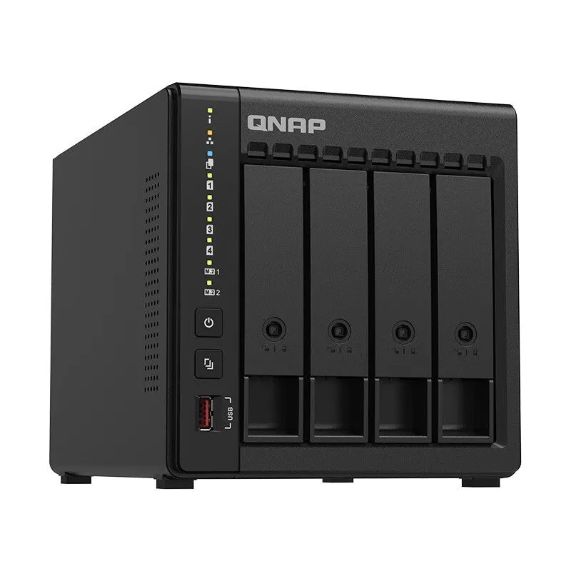 Network storage QNAP TS-466C, 4 bays, 8 GB, 4 disks x 16 TB, black