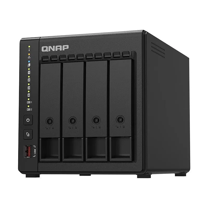 Network storage QNAP TS-466C, 4 bays, 8 GB, 4 disks x 16 TB, black