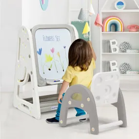NNECW Erasable Magnetic Whiteboard with Adjustable Height