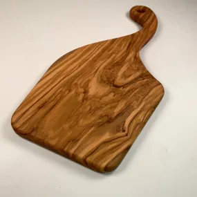 Olive Wood Charcuterie with Curvy Handle