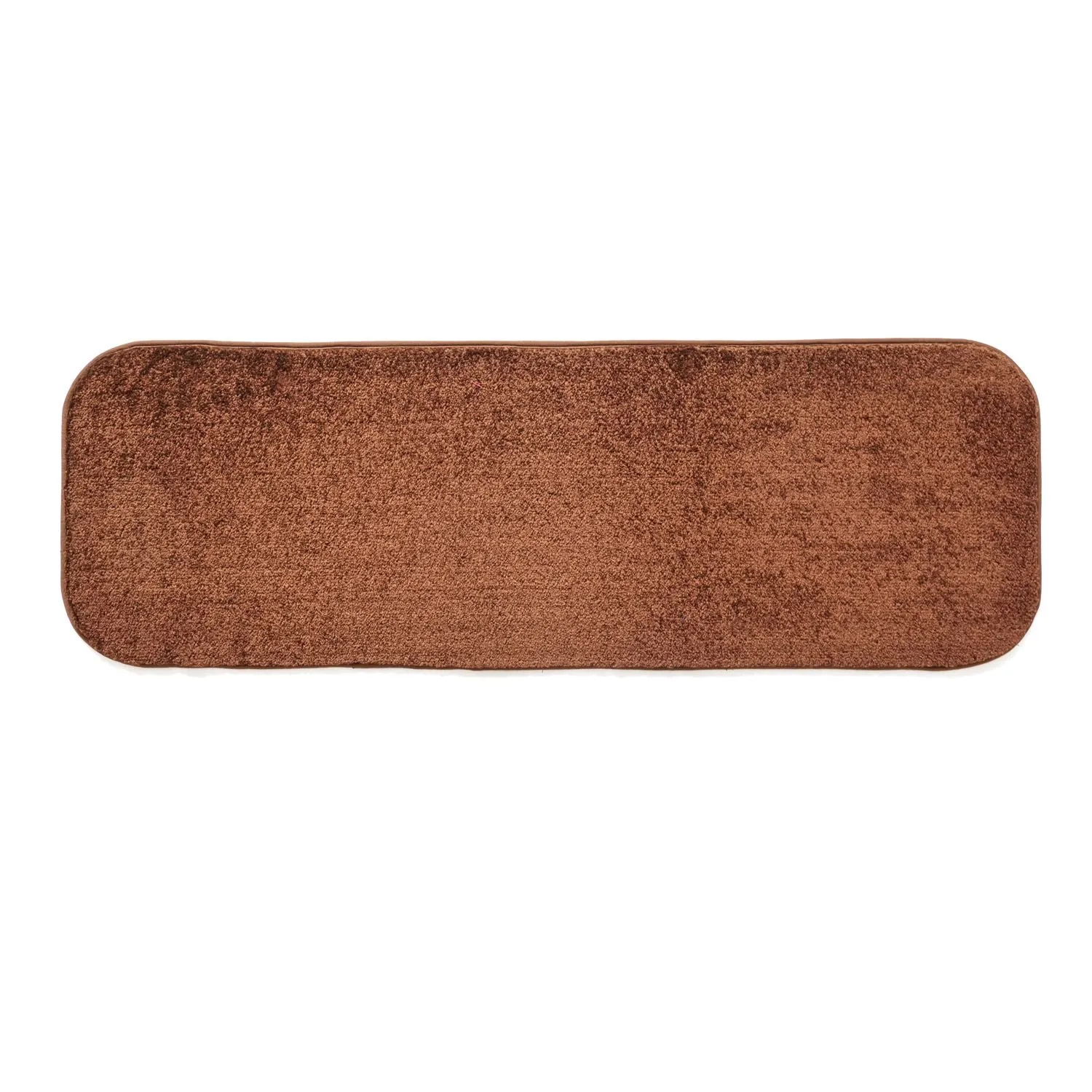 OnlyMat Elegant Soft Anti-Skid Soft Runner Mat - Bedside, Kitchen, Bathroom Entrance - Brown , 40 cm x 120 cm