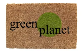 OnlyMat Natural Green Planet Coir Doormat