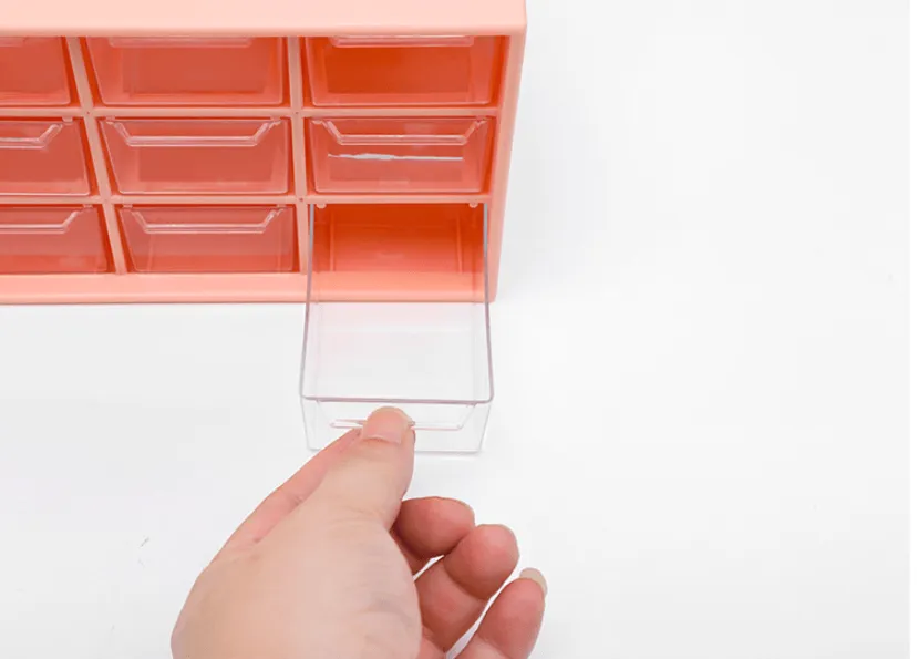 Organizer Storage Container Desk Organizer Stationery Plastic Transparent Box