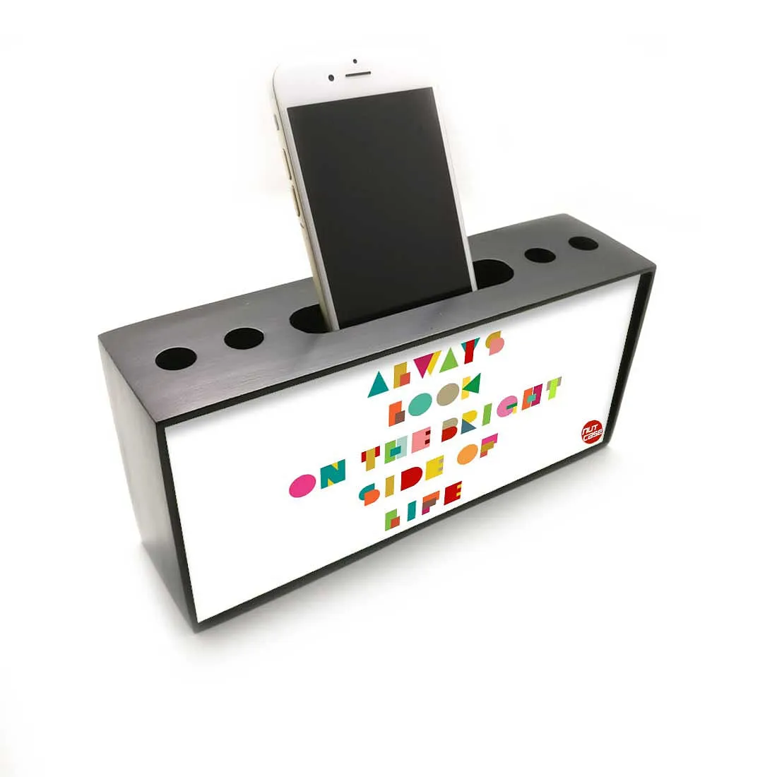 Phone Pen Stand Holder Desk Organizer for Office - Always Look On The Bright