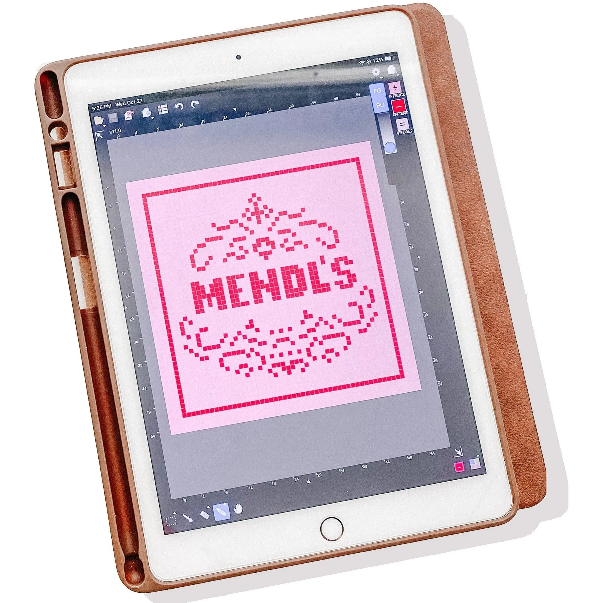 Pink Puff Dessert Box Needlepoint Chart - Digital Download