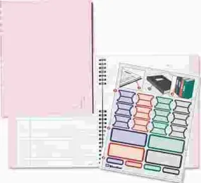 Pink Ribbon Notepro Notebook' Hardcover' Wirebound' 150 Pages' 9-1/4 X 7-1/4