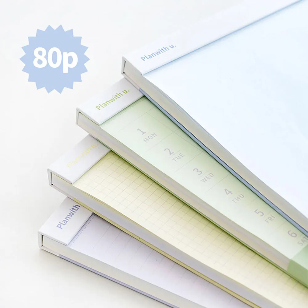 Planwith Korean ins tear-off paper pads tear-off note pads office supplies study stationery