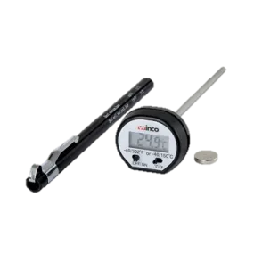 Pocket Thermometer -40 to 302°F Digital with Clip 4-3/4" Probe