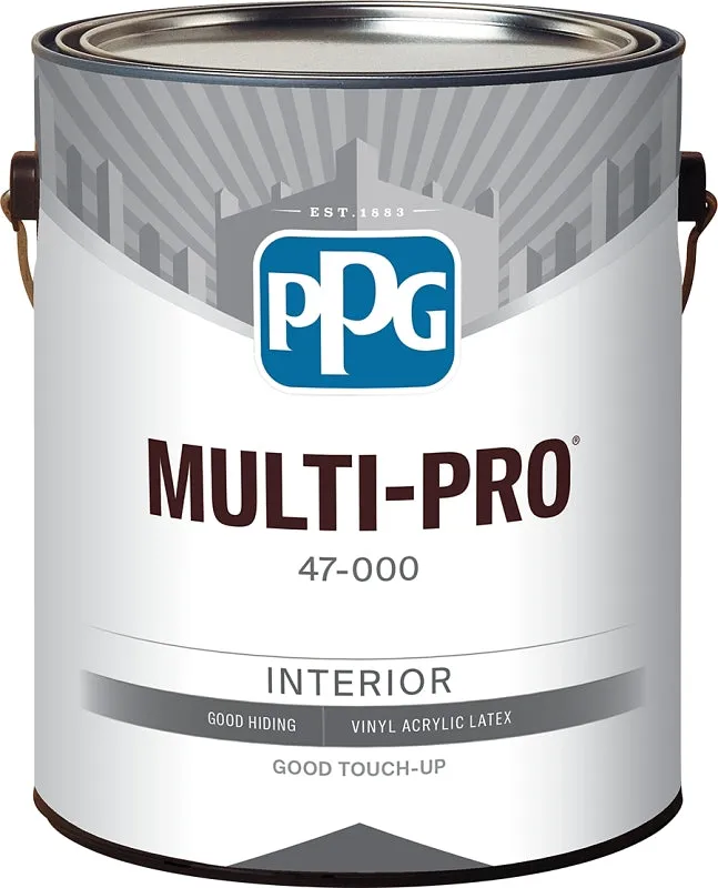PPG 47-110/01 Interior Paint, Flat, Pastel, 1 gal, 400 sq-ft Coverage Area :GAL: QUANTITY: 4