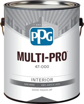 PPG 47-110/01 Interior Paint, Flat, Pastel, 1 gal, 400 sq-ft Coverage Area :GAL: QUANTITY: 4