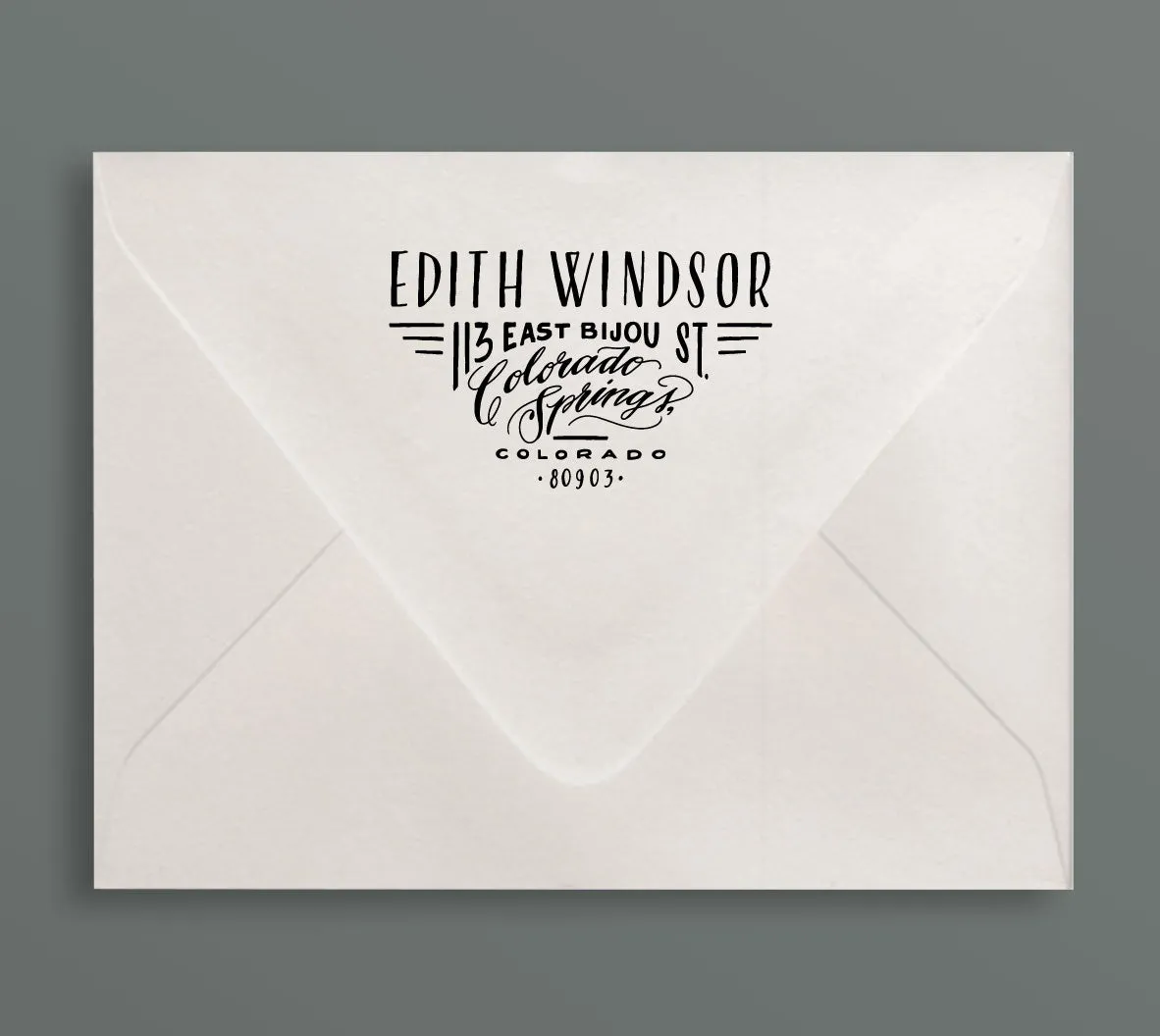 Progress Return Address Rubber Stamp