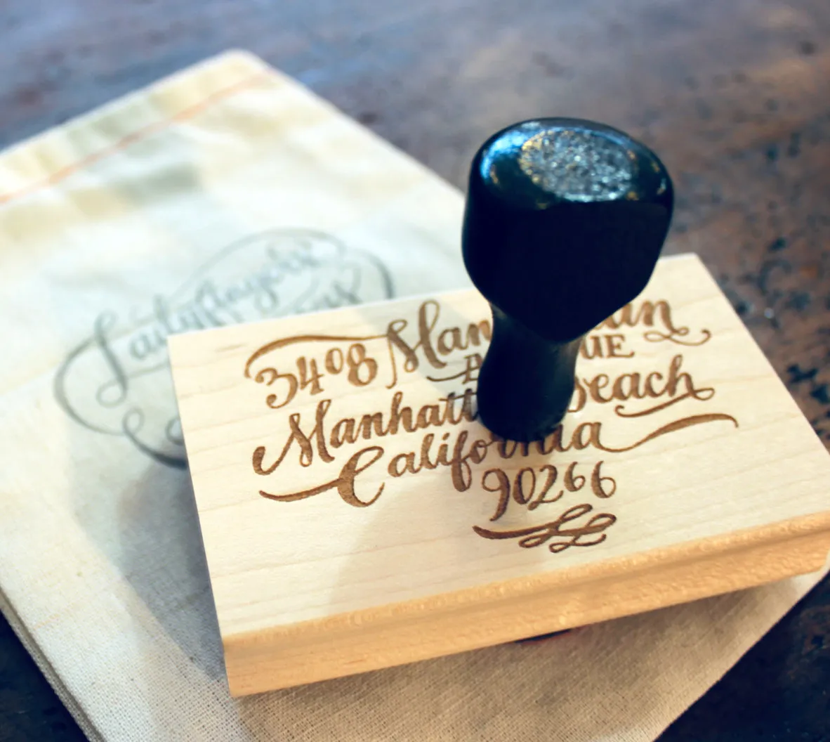 Progress Return Address Rubber Stamp