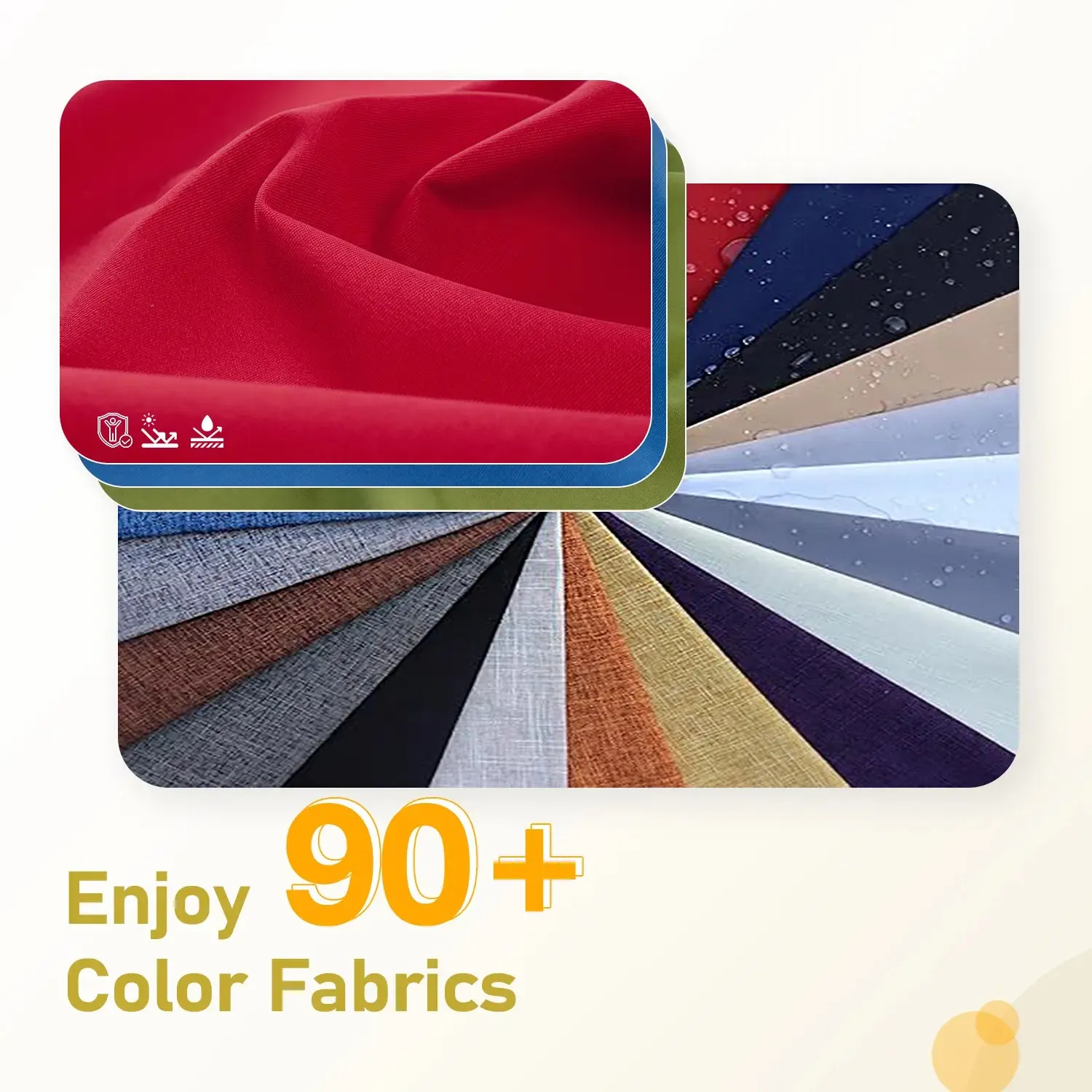 Rulaer® Custom Seat Cushion Pad Cover Indoor Outdoor