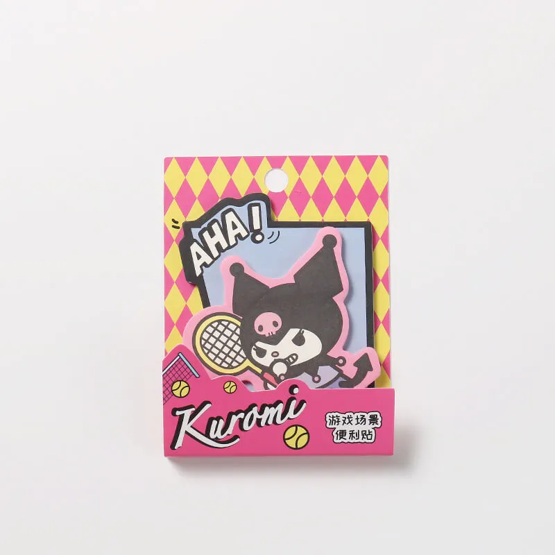 Sanrio Characters Die-cut Sticky Notes Game Scene