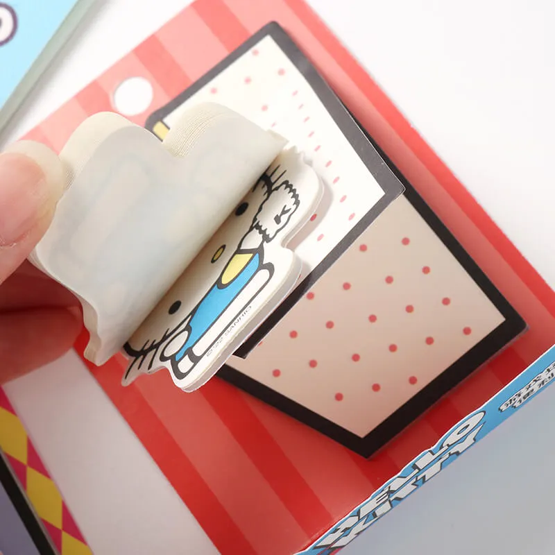 Sanrio Characters Die-cut Sticky Notes Game Scene