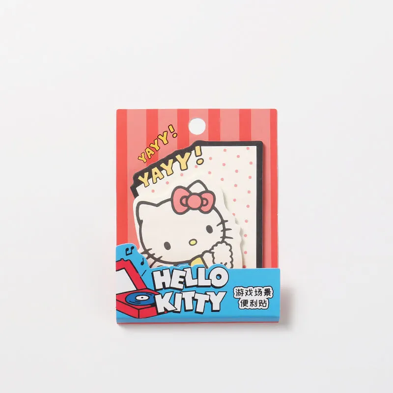 Sanrio Characters Die-cut Sticky Notes Game Scene