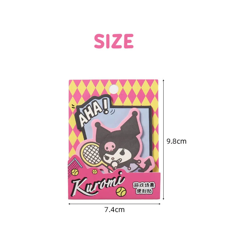 Sanrio Characters Die-cut Sticky Notes Game Scene