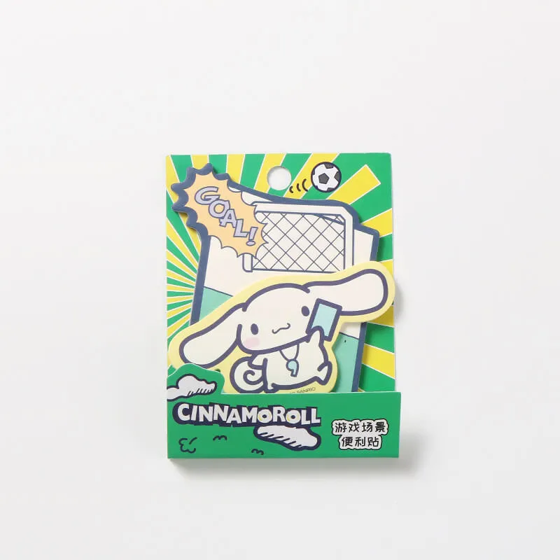 Sanrio Characters Die-cut Sticky Notes Game Scene