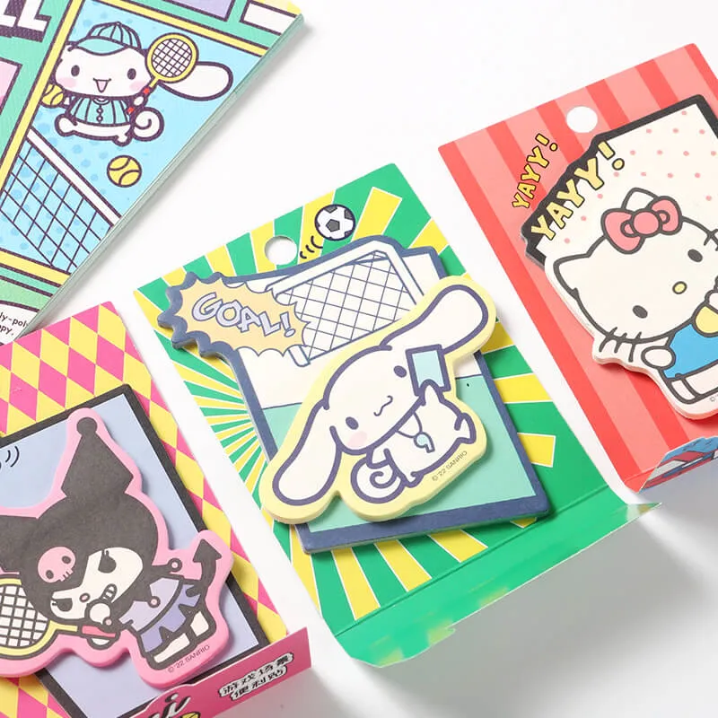 Sanrio Characters Die-cut Sticky Notes Game Scene