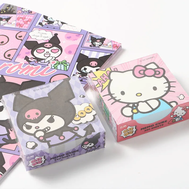 Sanrio Comic Style Memo Pad Tube