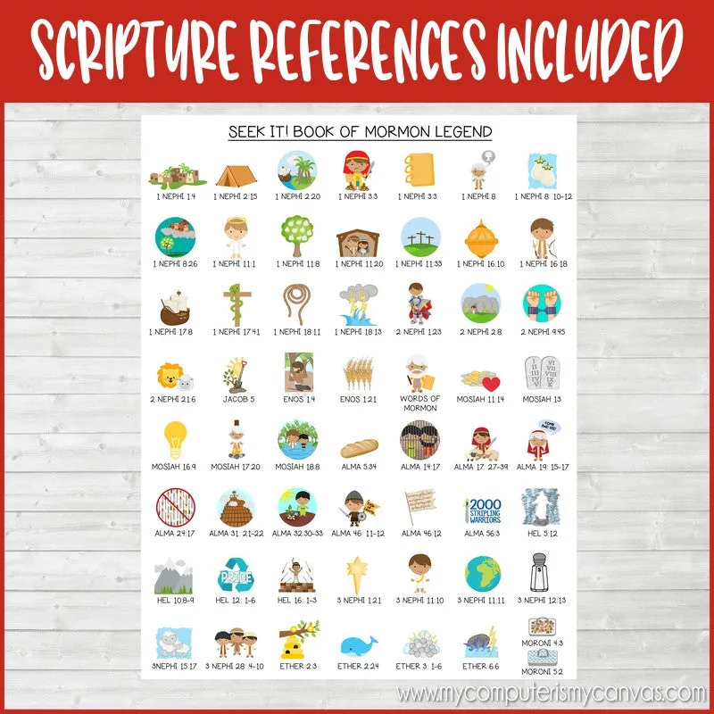 SEEK IT! Book of Mormon Edition {VERSION 2} PRINTABLE