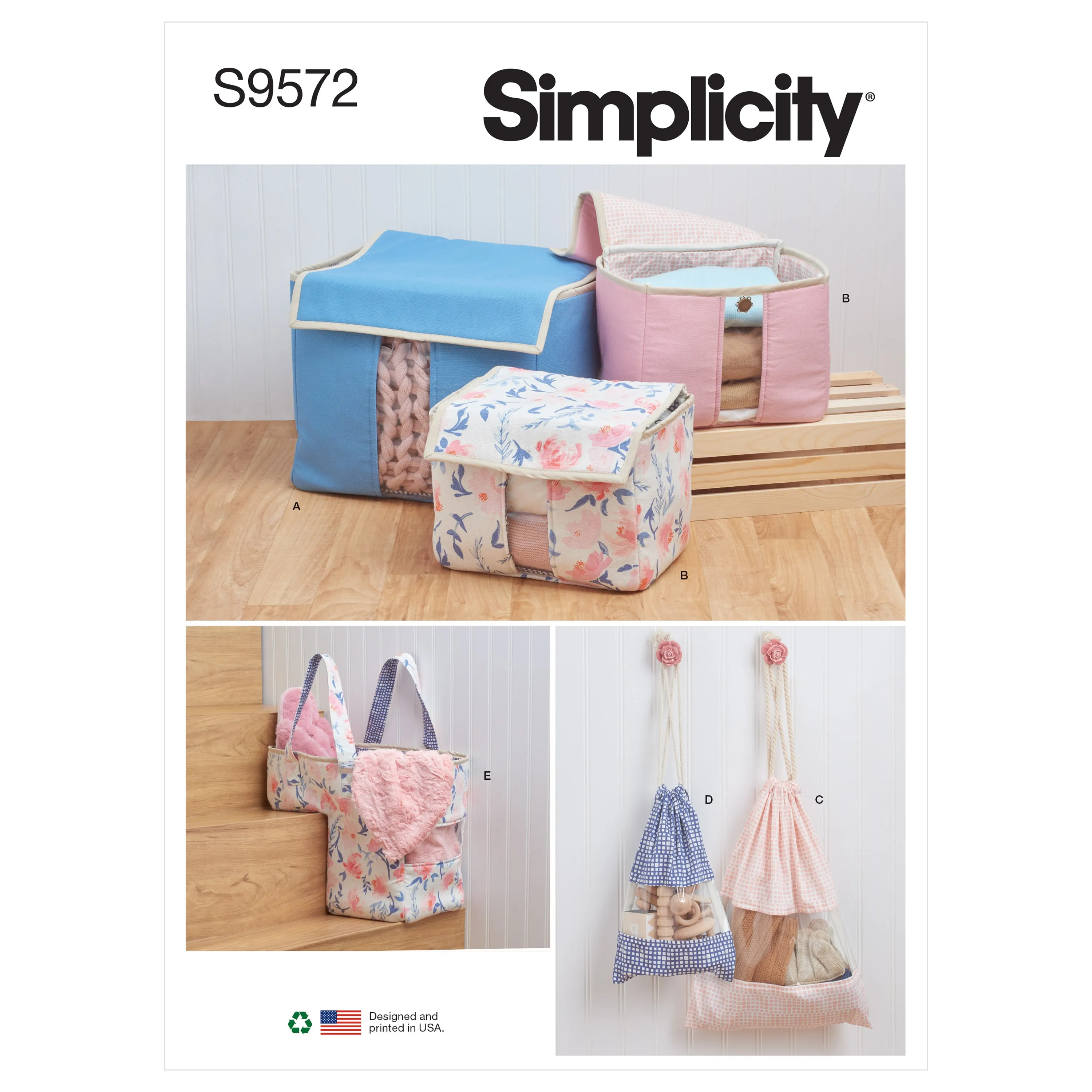 Simplicity pattern 9572 Storing and Organizers
