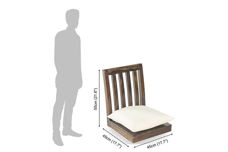 Solid Wood Japanese Style Low Chair