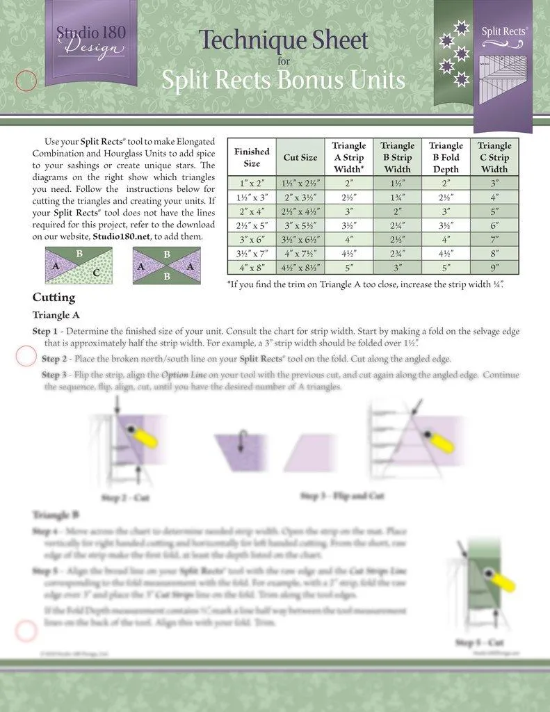 Split Rects Bonus Units - Technique Sheet