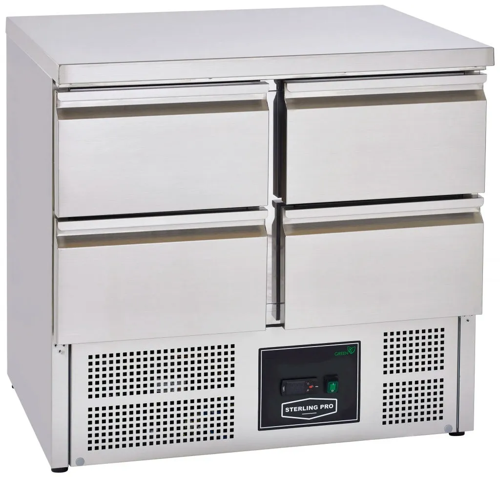 Sterling Pro Cobus 4 Drawer Refrigerated Counter 220 Litres - SPU201-4D