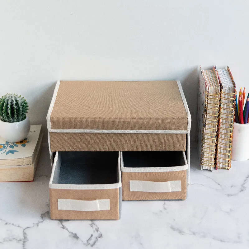 Subtle 3 Compartment Foldable Storage Organizer