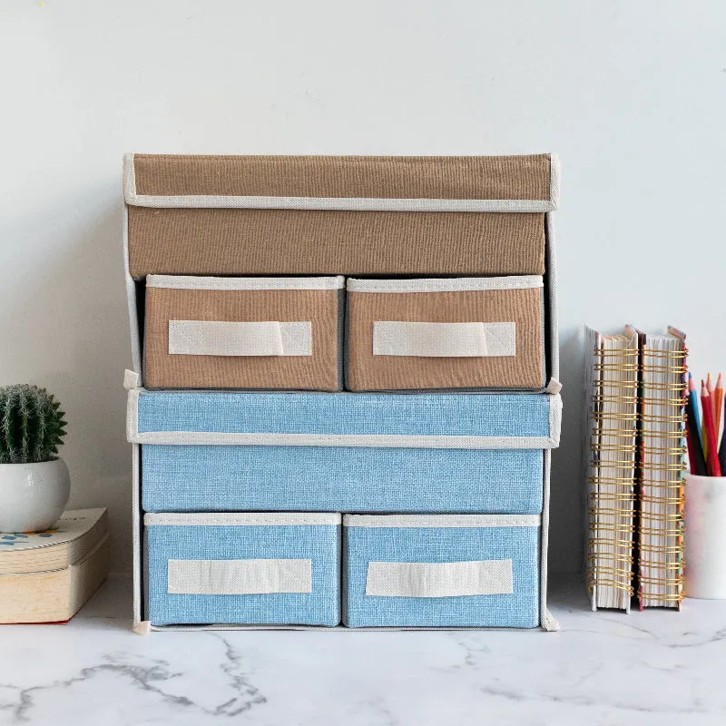 Subtle 3 Compartment Foldable Storage Organizer