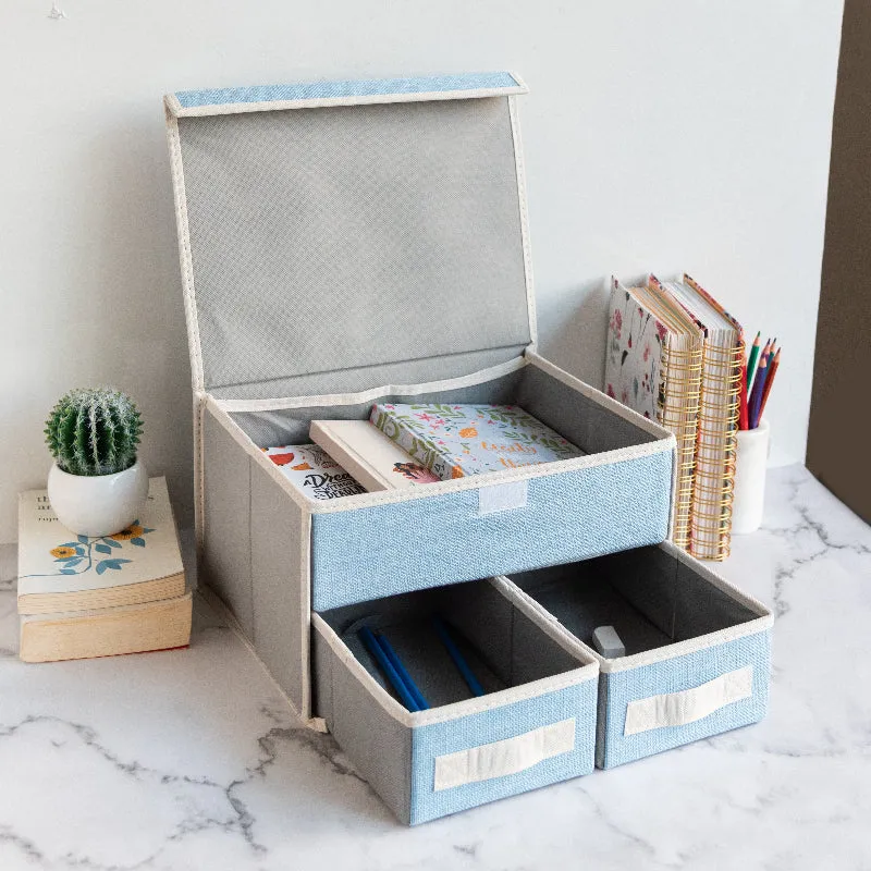 Subtle 3 Compartment Foldable Storage Organizer