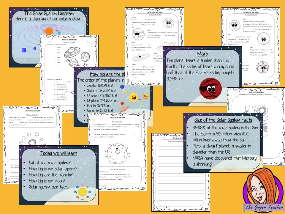 The Size of the Solar System DIGITAL Lesson in Google Slides™