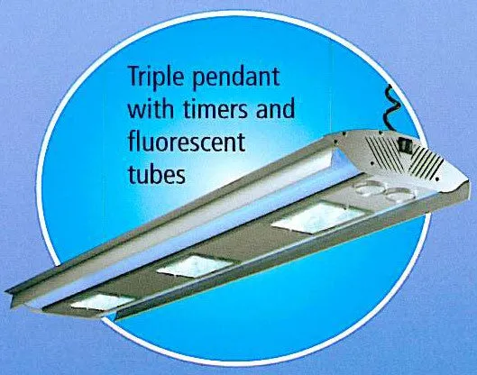 TRIPLE AQUARIUM PENDANT WITH TIMER