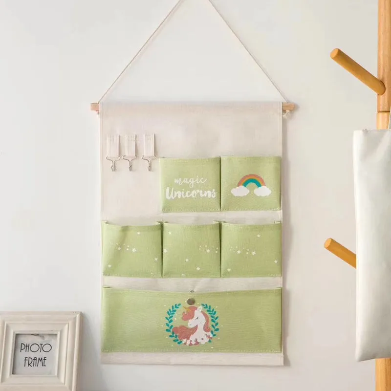 Unicorn Hanging Organizer (6 Pockets)
