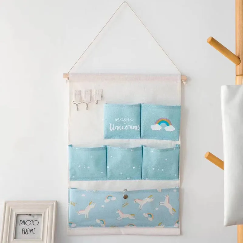 Unicorn Hanging Organizer (6 Pockets)