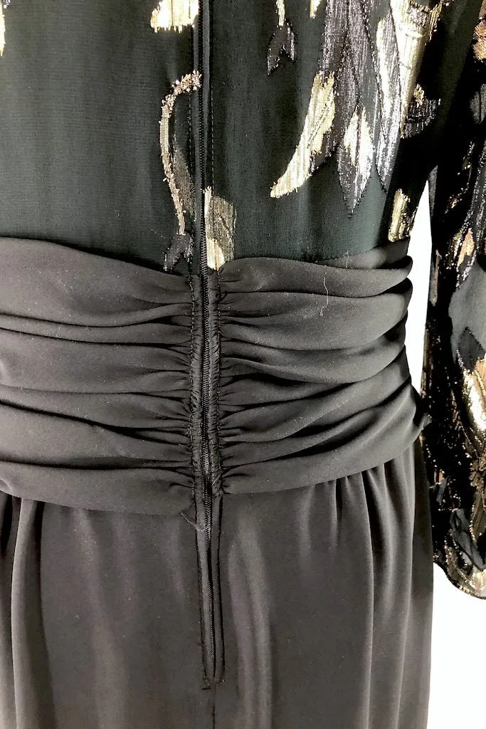 Vintage Patra Black Chiffon Dress