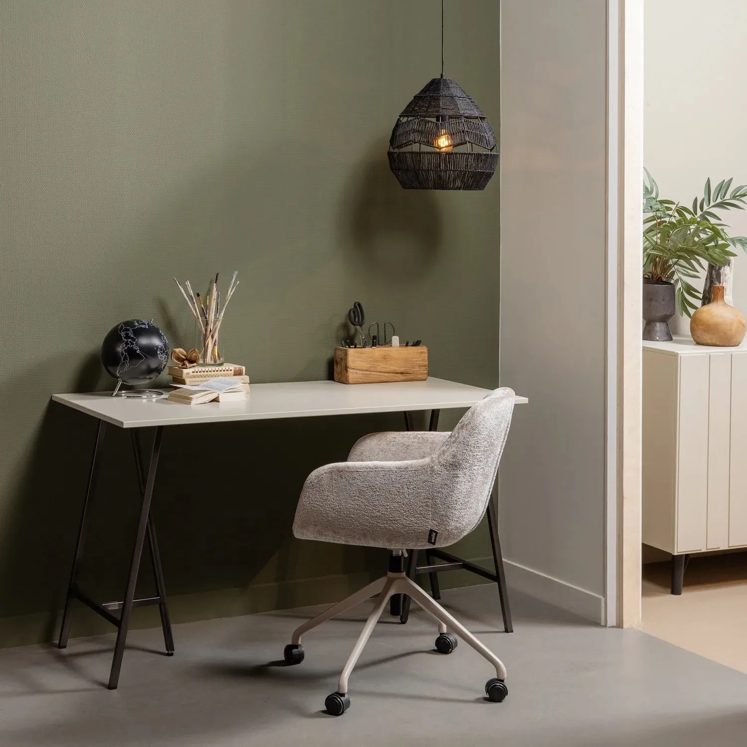 Woood Tino Desk Pine Dust